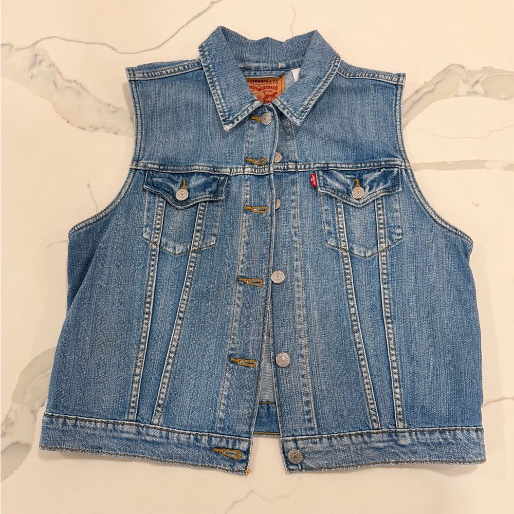Levi's Vintage Blue Denim Vest L